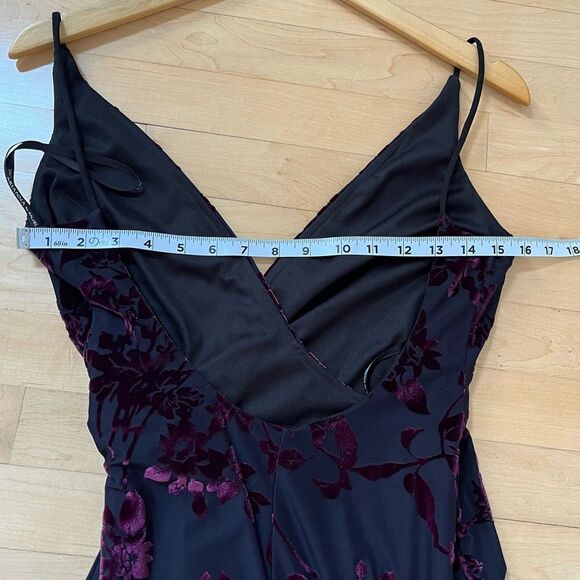 Arianna By Rachel Kaye Vintage Velvet Floral Fairy Whimsigoth Grunge 90s Dress - Picture 13 of 15